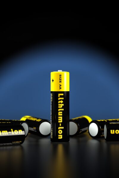 Generic AA batteries with the label 'Lithium Ion'