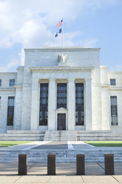 The US Federal Reserve Building in Washington DC