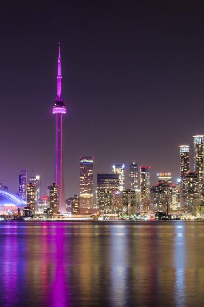 Toronto skyline in night time