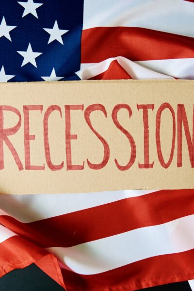 Recession in usa financial system and world economic crisis concept