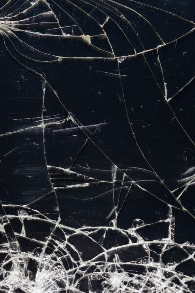 Broken glass texture with cracks.